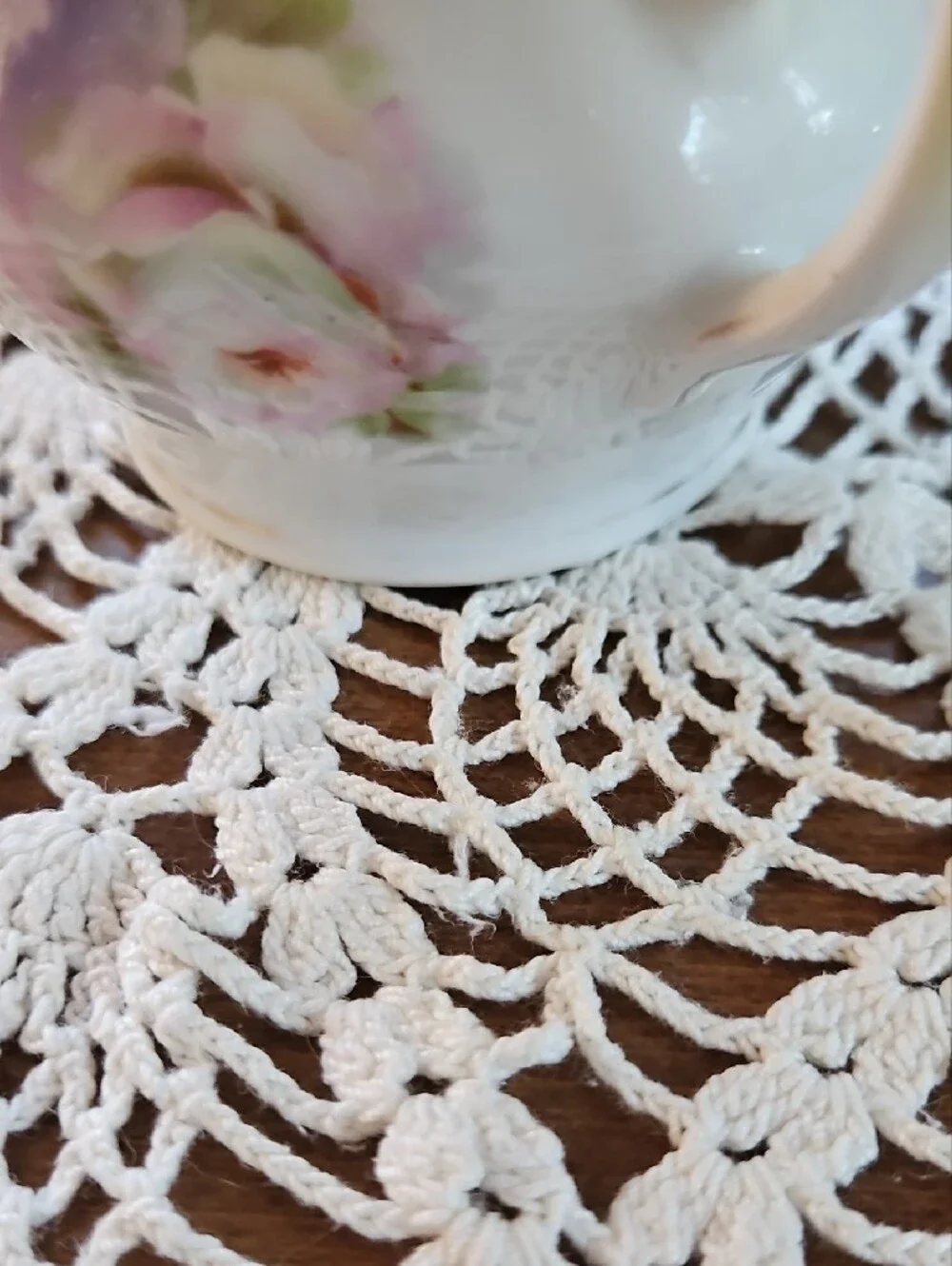 Antique PK Silesia Lidded Sugar Bowl Rose Lusterware Germany Circa 1886-1914
